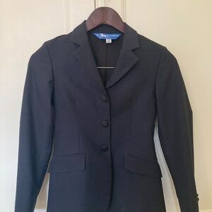 Girls R.J. Classics Black Show Coat Size 12R- GENTLY USED